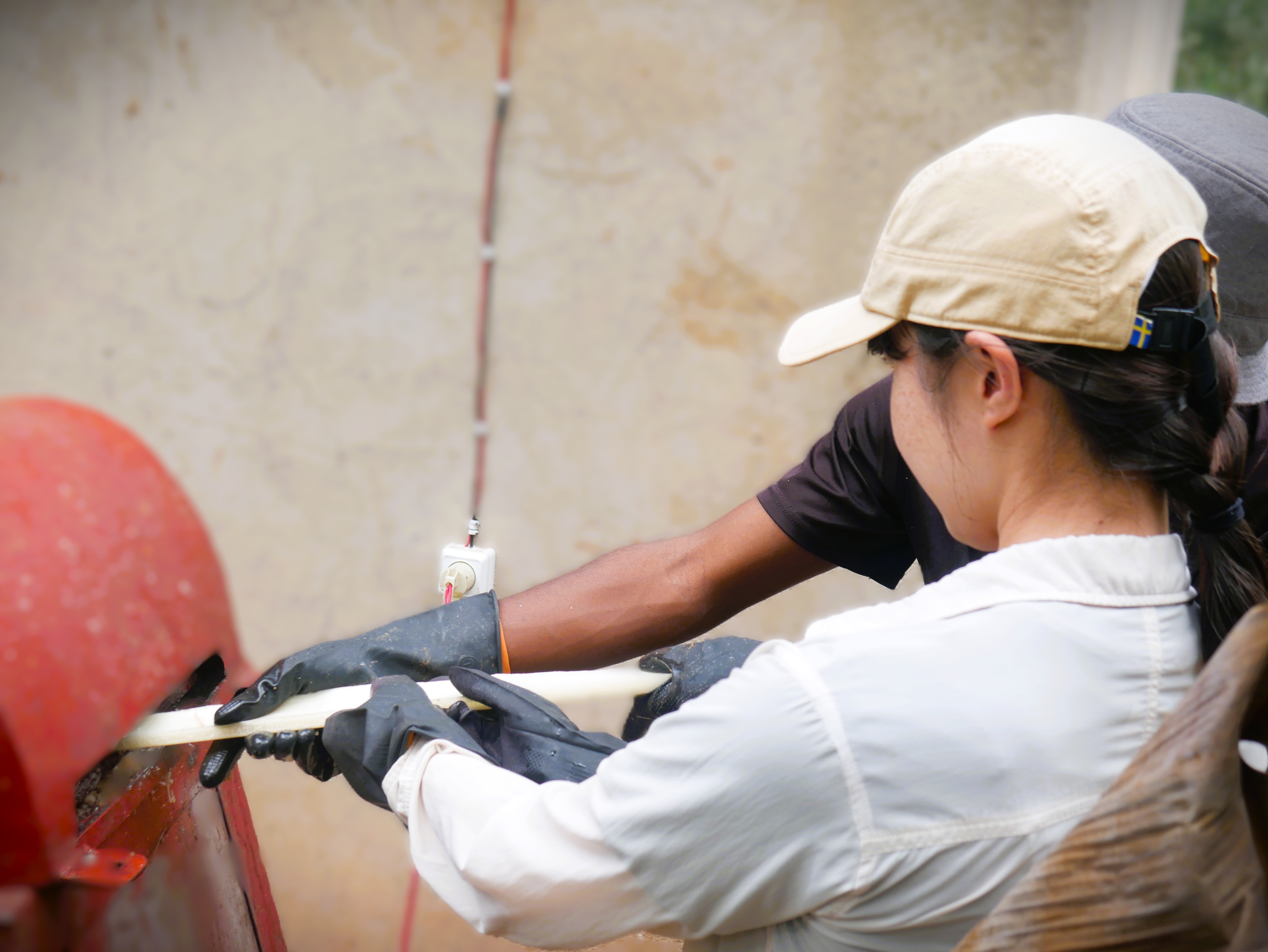 Extracting banana fibers